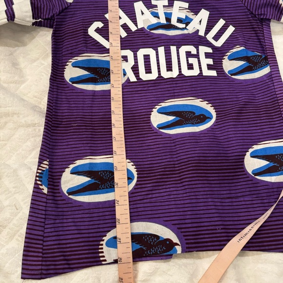 NWT flaw MAISON CHATEAU ROUGE Wax Top bird pattern revolve - Picture 7 of 9